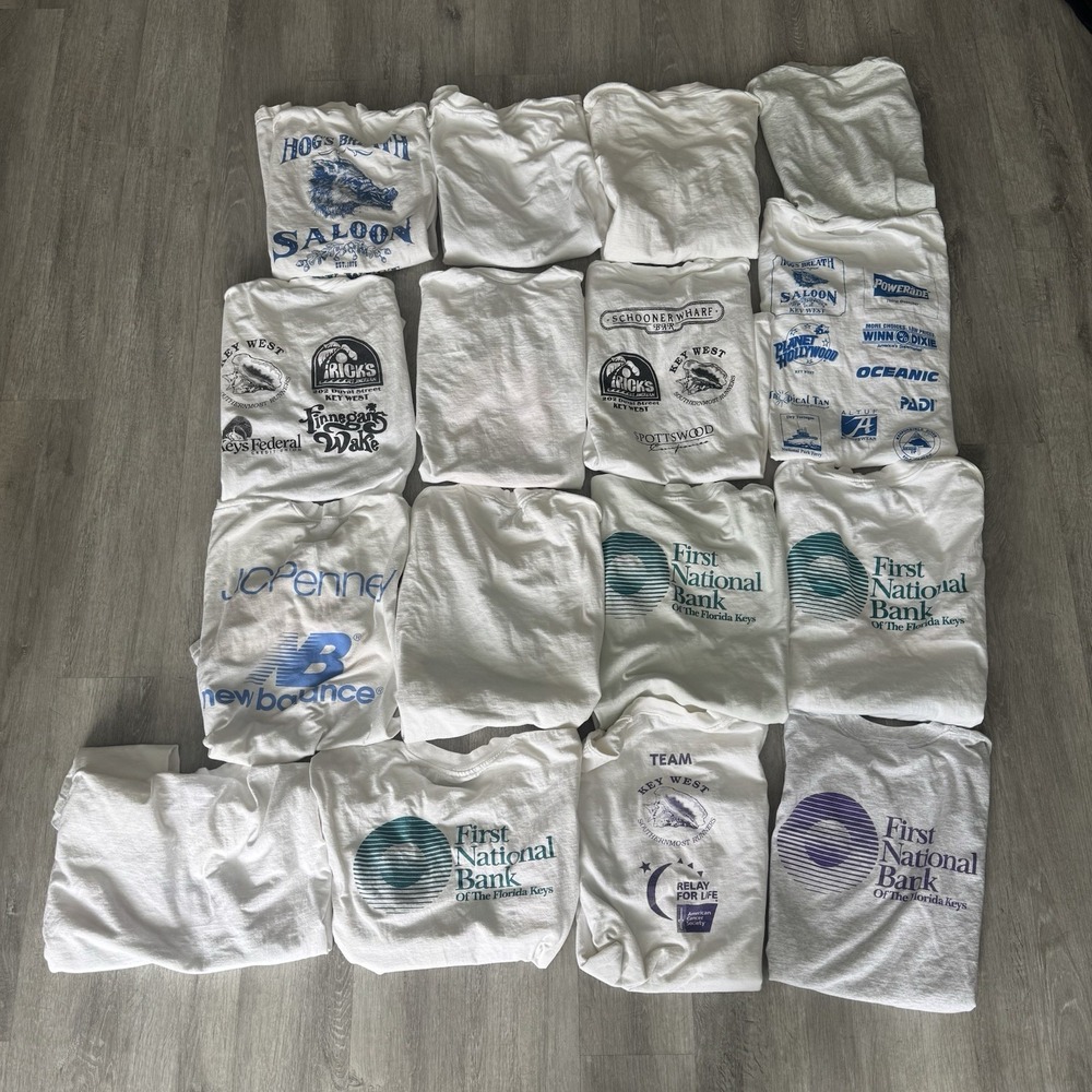 Vintage Lot of 16 Rare Key West Marathon Race Running Shirts Tees 5k, 7 Mile - Picture 2 of 16